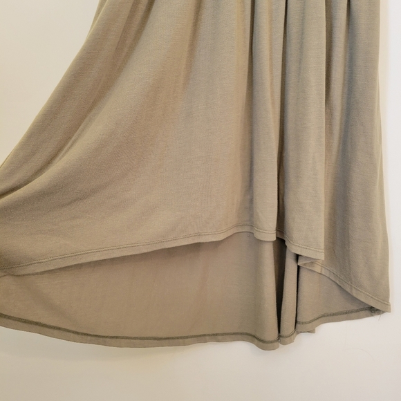 Miss Me Olive Taupe Macrame Boho Dress Small - Picture 7 of 12